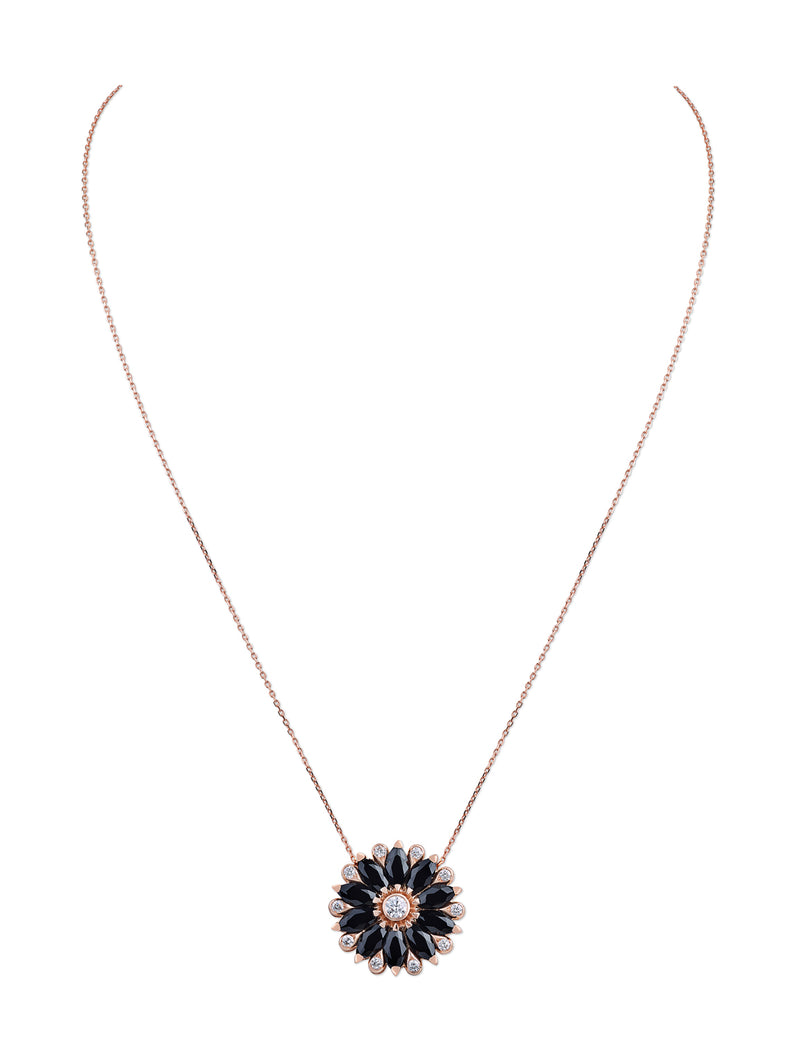 Amore Dalia Small Black Spinel Pendant