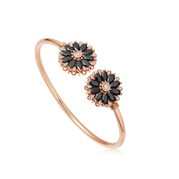 Amore Dalia Black Spinel Bangle
