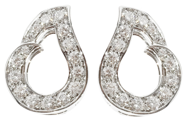 Kashmir White Gold and Diamond Earrings