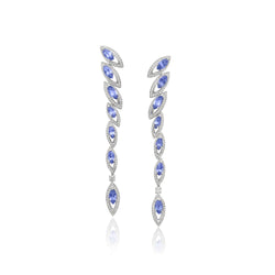 Petali Tanzanite Drop Earrings