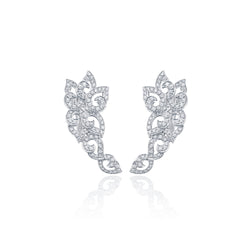 Kashmir Diamond Swirl Earrings