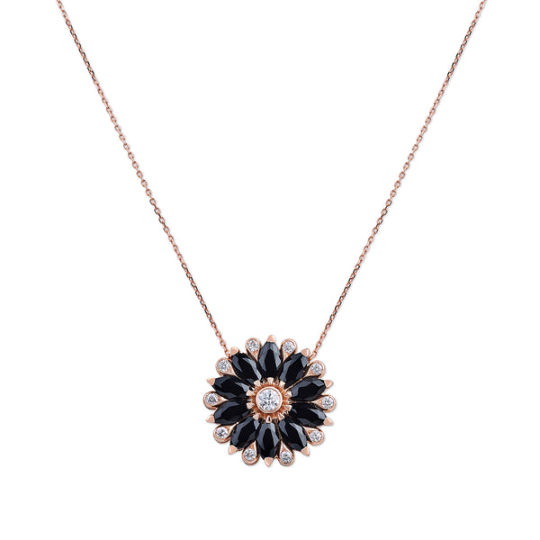 Amore Dalia Small Black Spinel Pendant