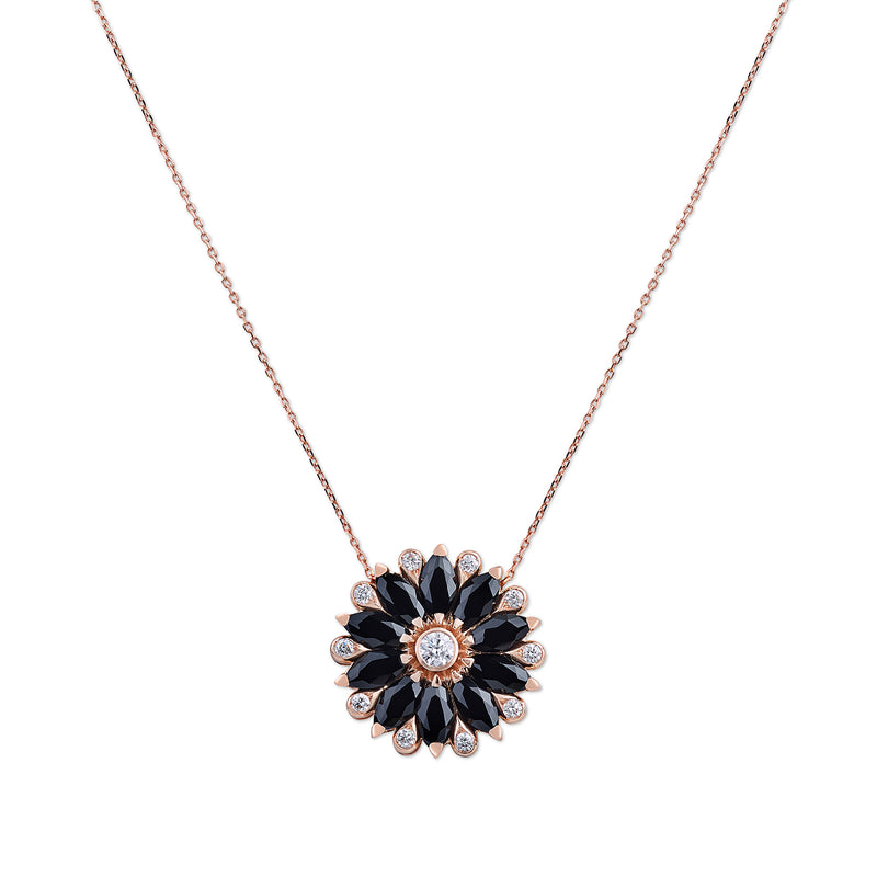 Amore Dalia Small Black Spinel Pendant