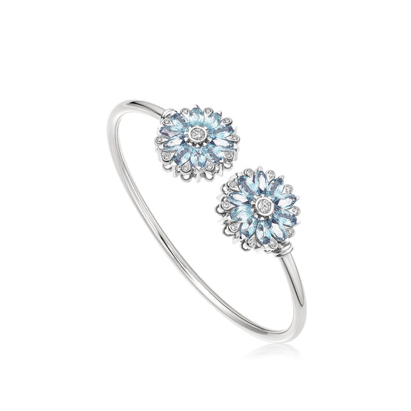 Amore Dalia Aquamarine Bangle